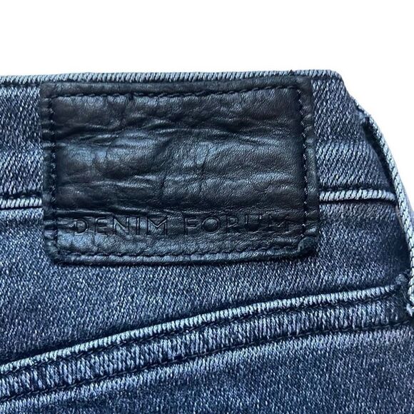 Aritzia Denim Forum Womens 26" Black Lola High Rise Skinny Raw Hem Jeans - Picture 6 of 14